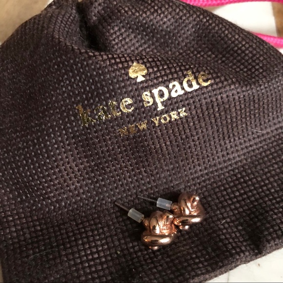 Kate Spade ♠️ Sailor knot earrings in rose gold - Picture 4 of 5